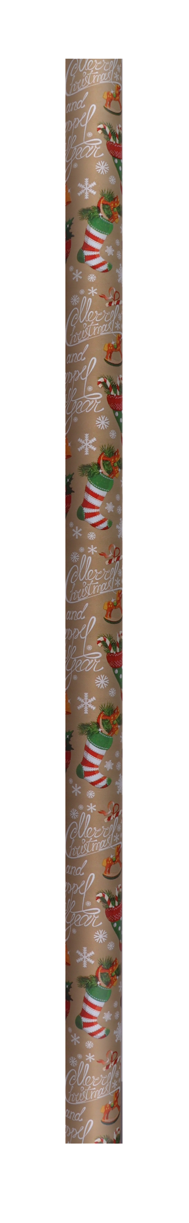 Baliaci papier, v hárkoch, 70x200 cm, vianočný vzor 4, VICTORIA PAPER