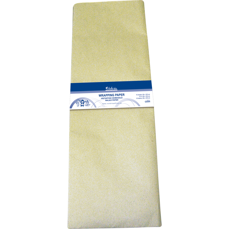 Háztartási csomagolópapír, íves, 80x120 cm, 10 ív, VICTORIA FACILITY