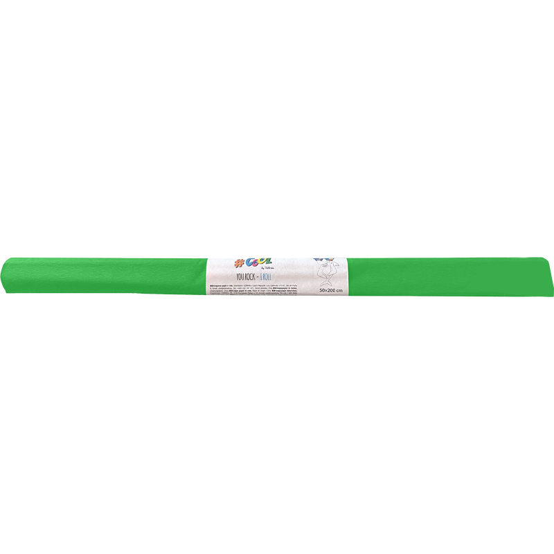 Krepp-papír, 50x200 cm, COOL BY VICTORIA, neon zöld