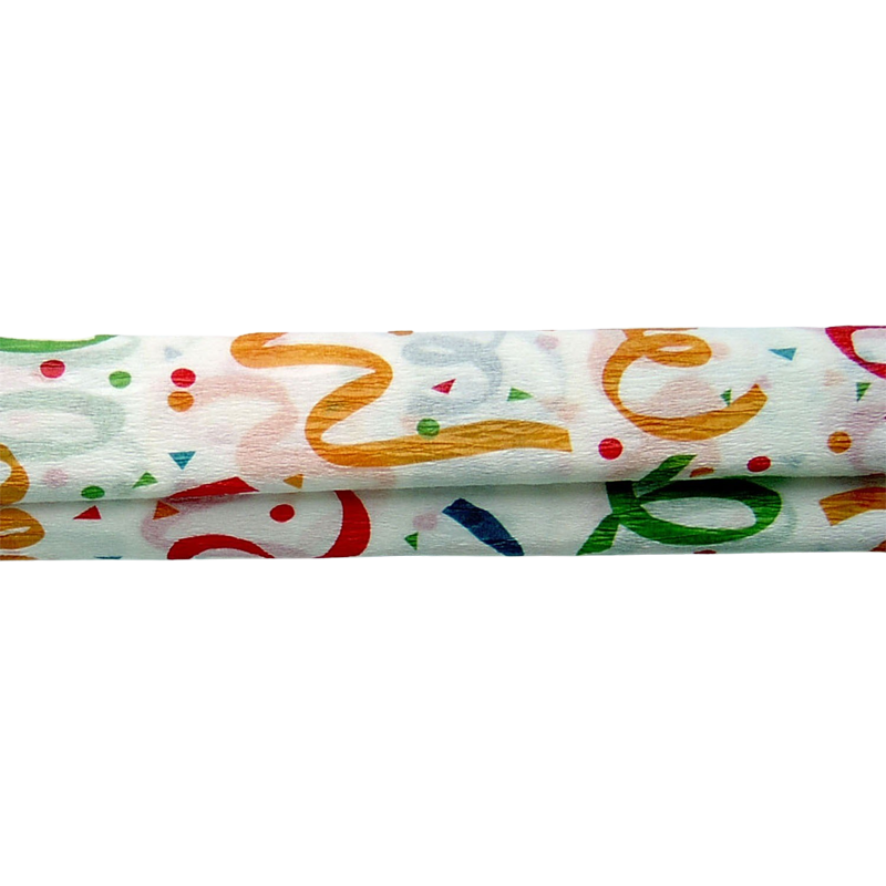 Krepp-papír, 50x200 cm, COOL BY VICTORIA, szalagmintás