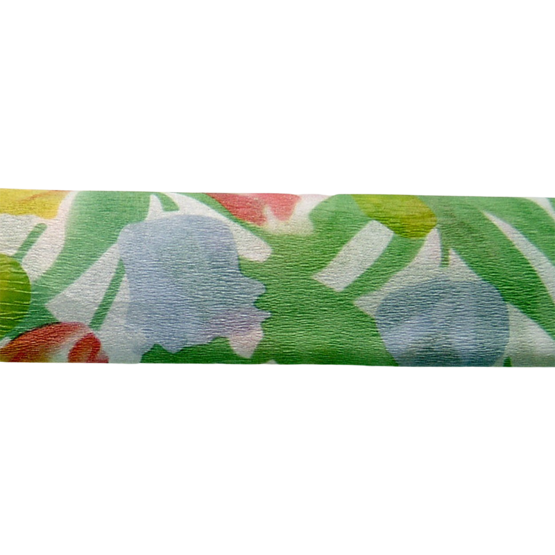 Krepp-papír, 50x200 cm, COOL BY VICTORIA, virágmintás