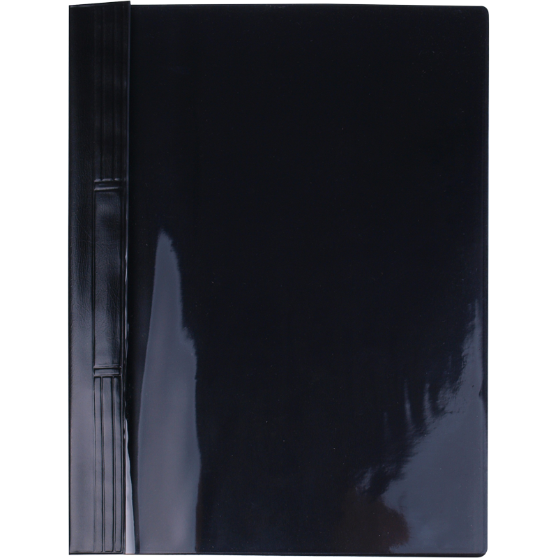 Gyorsfűző, kemény hátlappal, PVC, A4, VICTORIA OFFICE, fekete