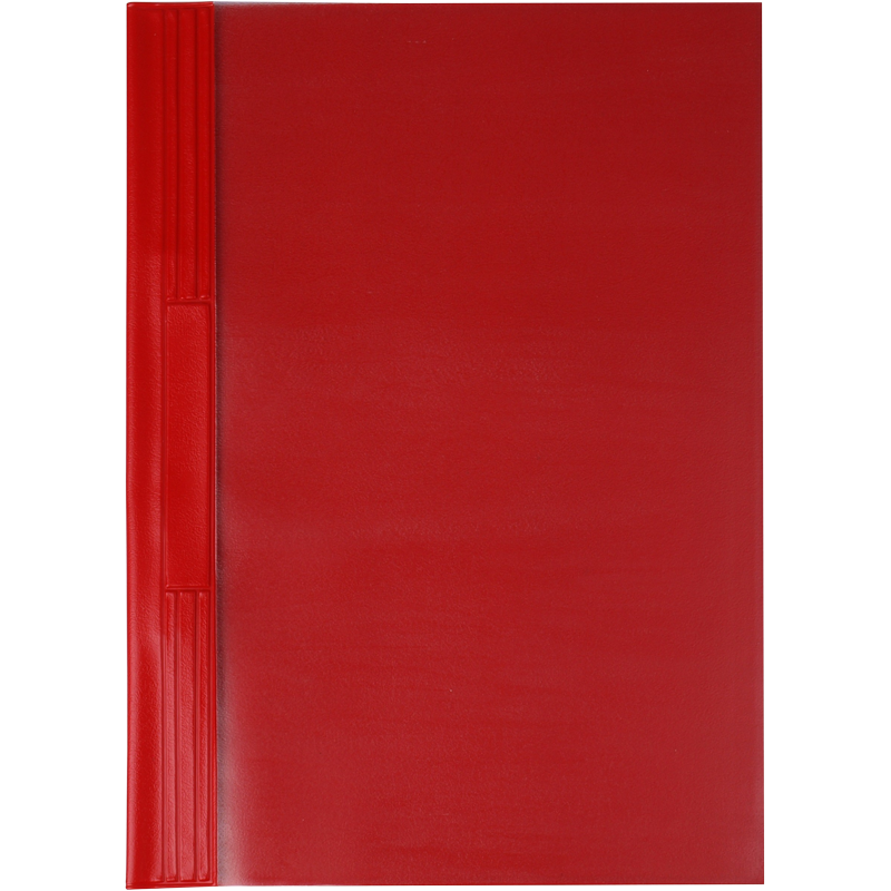 Gyorsfűző, kemény hátlappal, PVC, A4, VICTORIA OFFICE, piros
