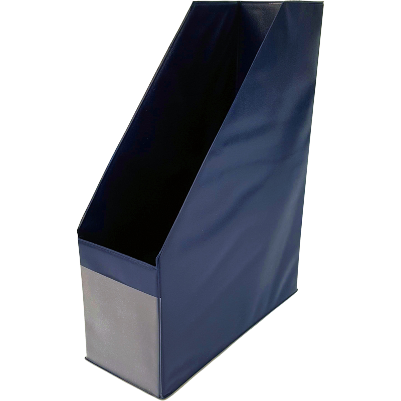 Magazine file, PVC, 95 mm, VICTORIA OFFICE,  blue