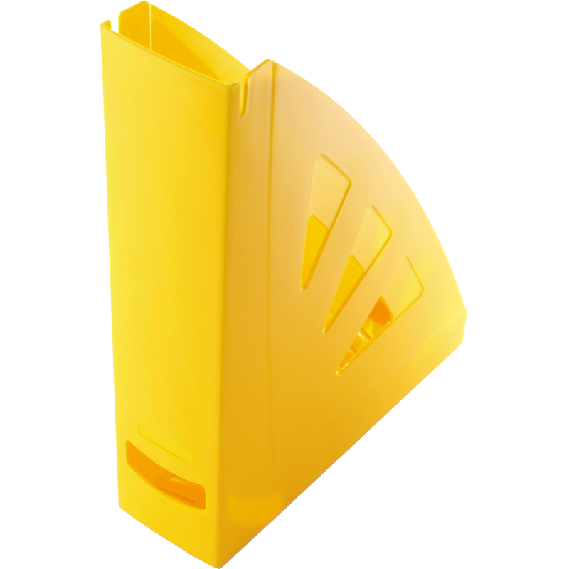 Magazine file, plastic, 75 mm, VICTORIA OFFICE, yellow