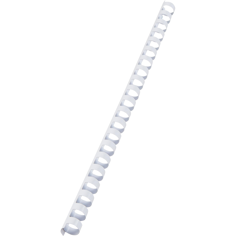 Spirál, műanyag, 12 mm, 56-80 lap, VICTORIA OFFICE, fehér