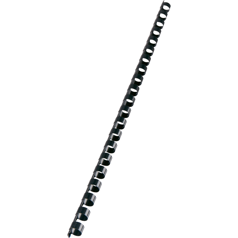 Spirál, műanyag, 12 mm, 56-80 lap, VICTORIA OFFICE, fekete