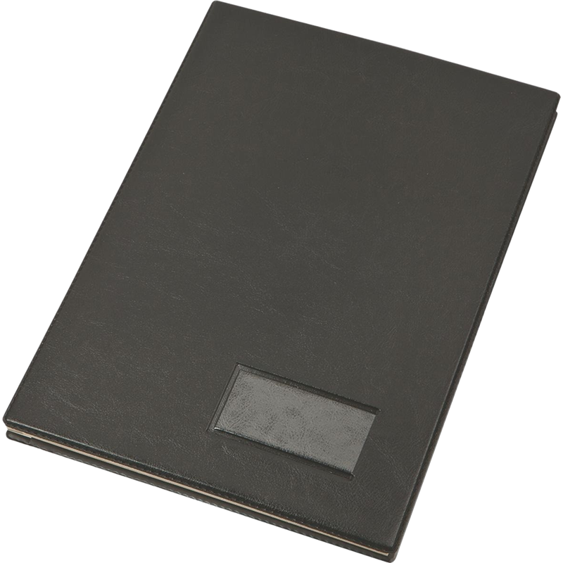 Aláírókönyv, A4, 20 részes, karton, műbőr hatású borító, VICTORIA OFFICE, fekete