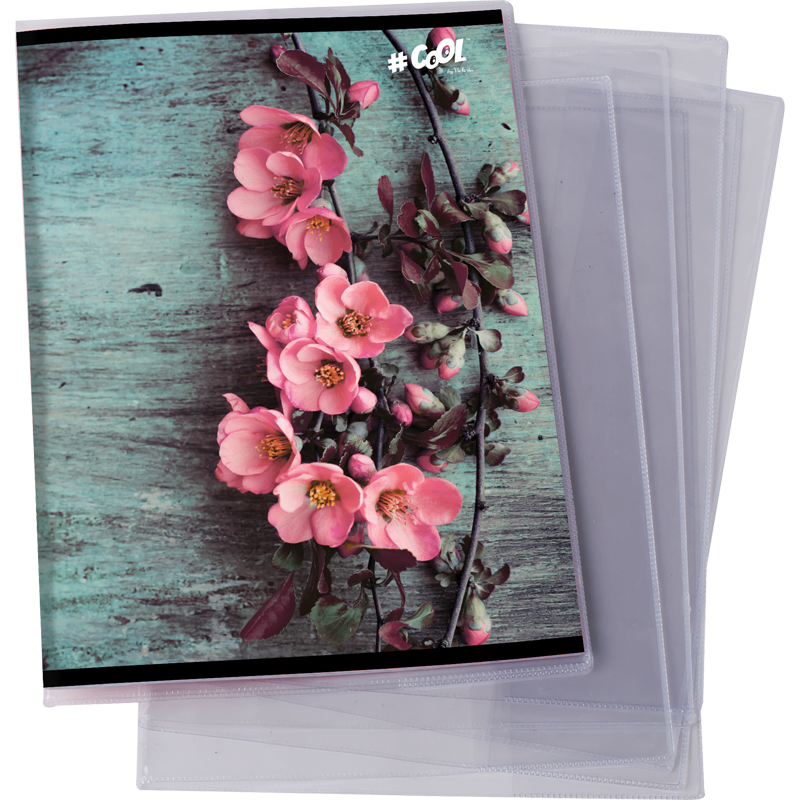 Füzetborító, A5, PVC, 90 mikronos, víztiszta, COOL BY VICTORIA