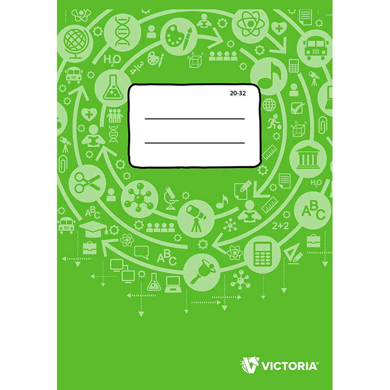 Exercise book, A5, plain, 32 sheets, VICTORIA PAPER "20-32"