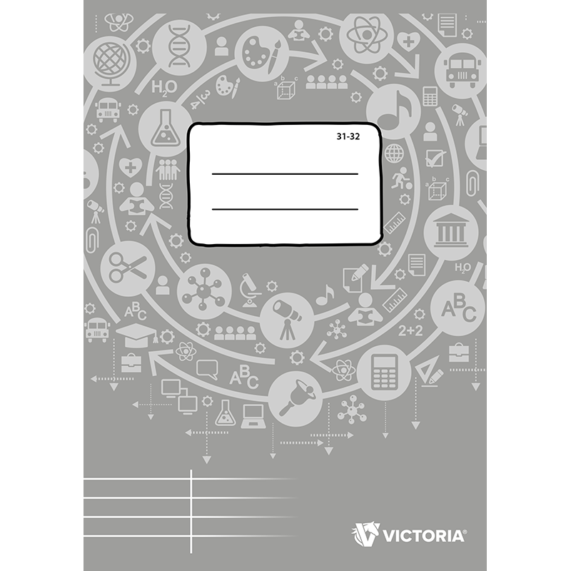 Exercise book, A5, vocabulary, 32 sheets, VICTORIA PAPER "31-32"