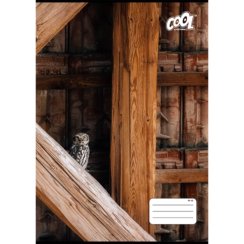 Füzet, tűzött, A4, vonalas, 32 lap, COOL BY VICTORIA "Texture", "81-32"