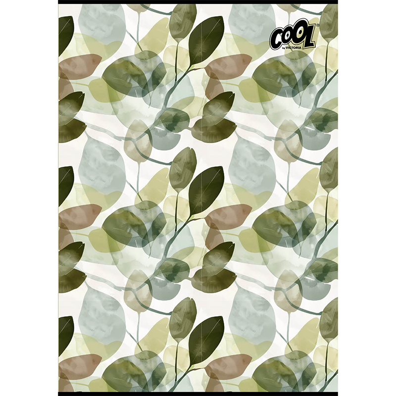 Füzet, tűzött, A4, sima, 80 lap, COOL BY VICTORIA "Ornamentica"