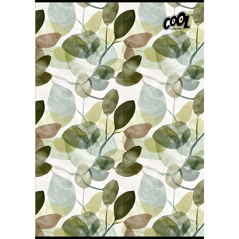 Füzet, tűzött, A4, sima, 80 lap, COOL BY VICTORIA "Ornamentica"