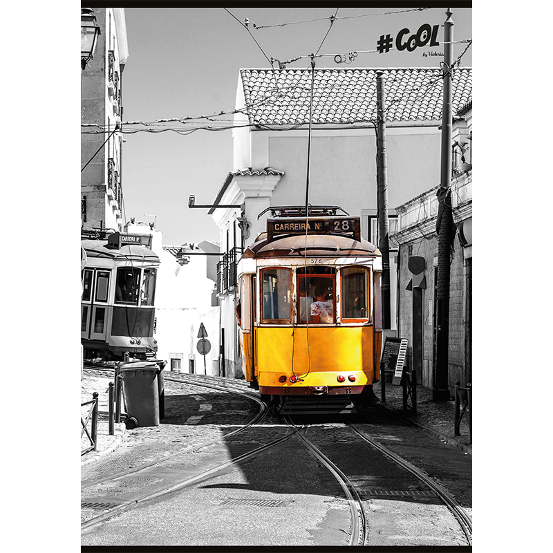 Füzet, tűzött, A5, kockás, 96 lap, COOL BY VICTORIA, "Big city"