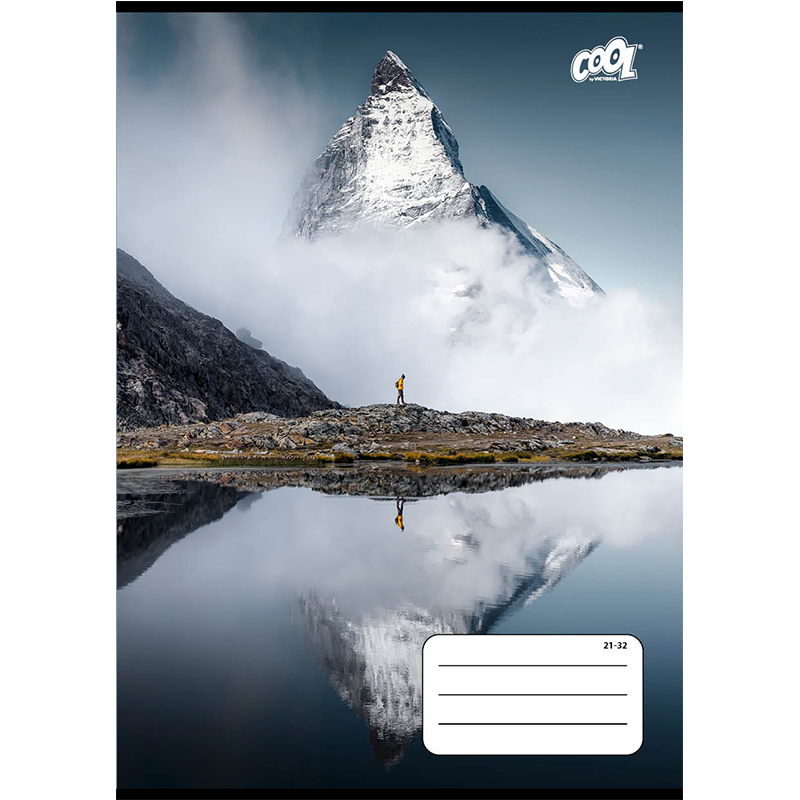 Füzet, tűzött, A5, vonalas, 32 lap, 4-8. osztály, COOL BY VICTORIA "Adventure", "21-32"