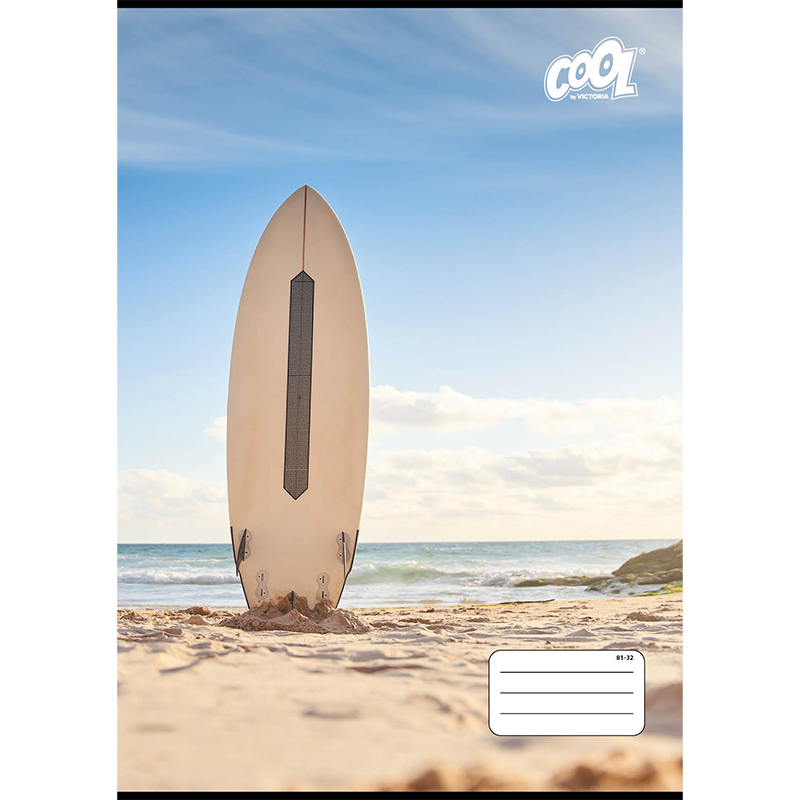 Füzet, tűzött, A4, vonalas, 32 lap, COOL BY VICTORIA "Freedom", "81-32"