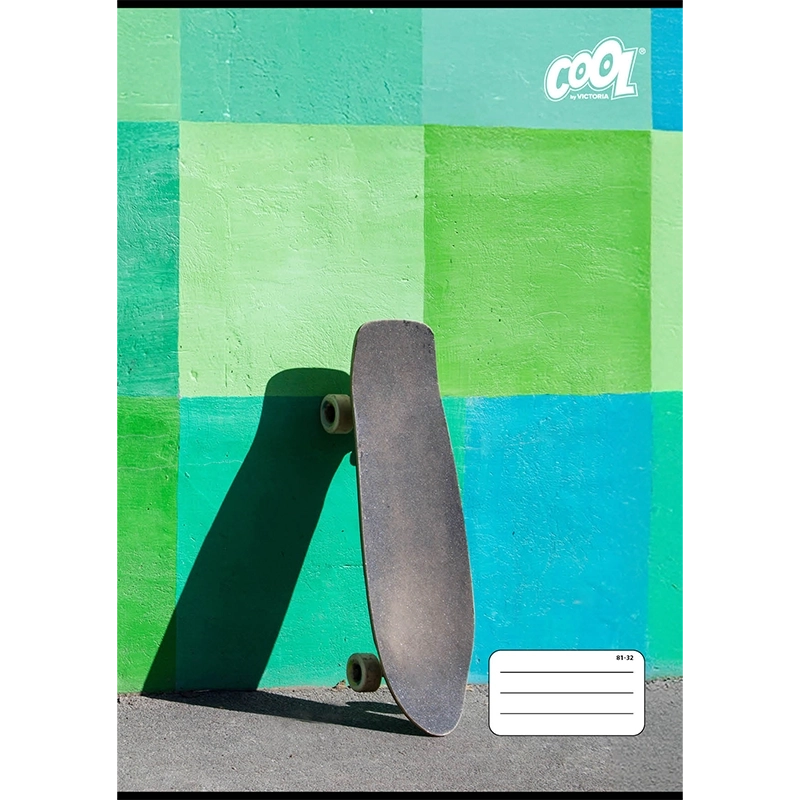 Füzet, tűzött, A4, vonalas, 32 lap, COOL BY VICTORIA "Freedom", "81-32"