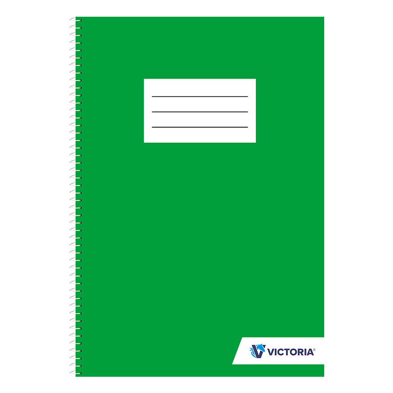 Spirálfüzet, A4, sima, 70 lap, VICTORIA PAPER