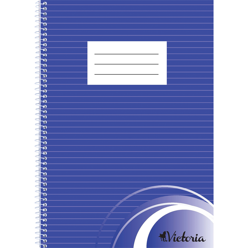 Wirebound notebook, A4, lined, 70 sheets, VICTORIA PAPER
