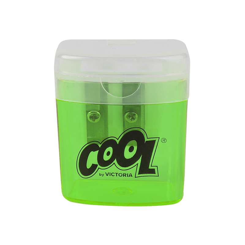 Hegyező, kétlyukú, tartályos, COOL BY VICTORIA, vegyes színek