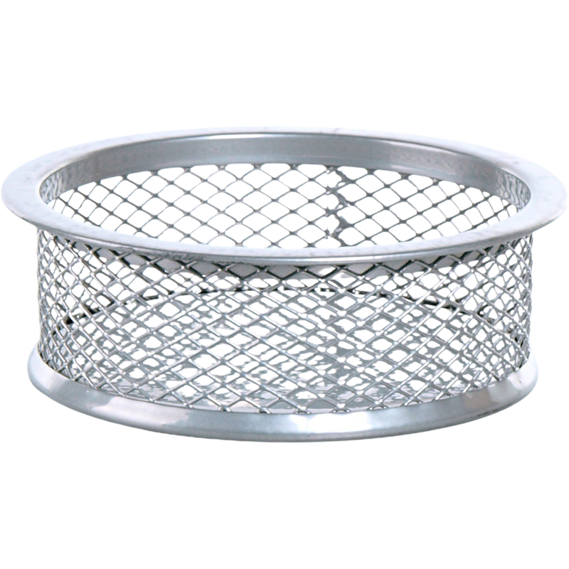 Gemkapocstartó, fémhálós, VICTORIA OFFICE, ezüst