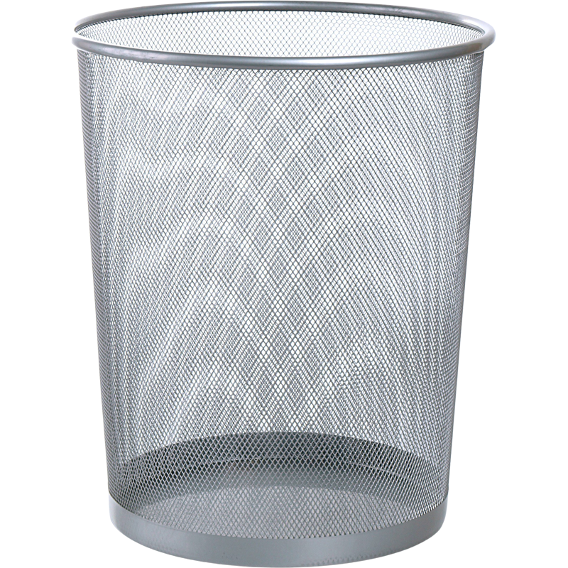 Odpadkový kôš, drôtený, VICTORIA OFFICE, strieborná