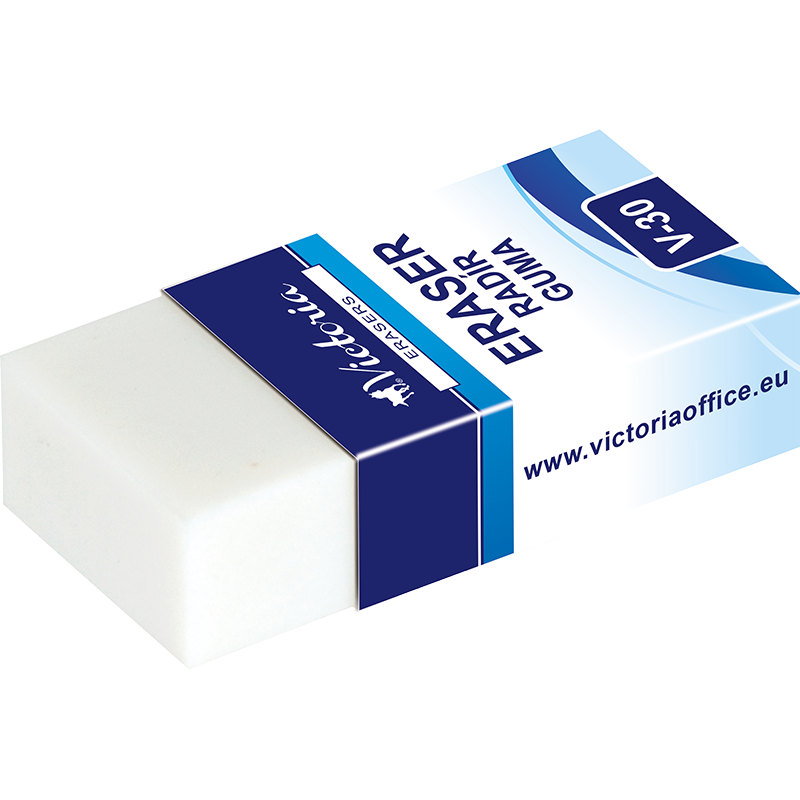 Radír, papírtokkal, VICTORIA OFFICE, "V30"