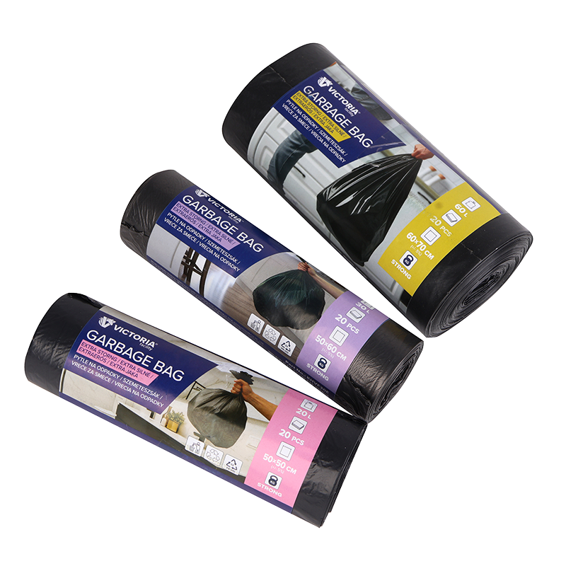 Szemeteszsák, extra erős, 60 l, 20 db, 60x70 cm, VICTORIA FACILITY