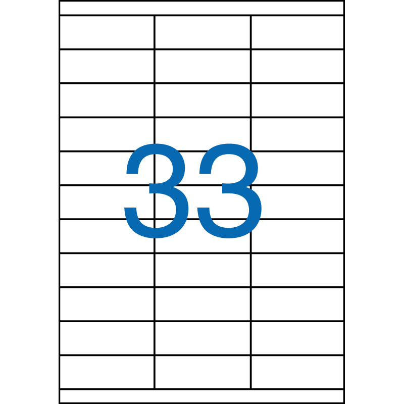 Etikett, univerzális, 70x25,4 mm, VICTORIA PAPER, 3300 etikett/csomag