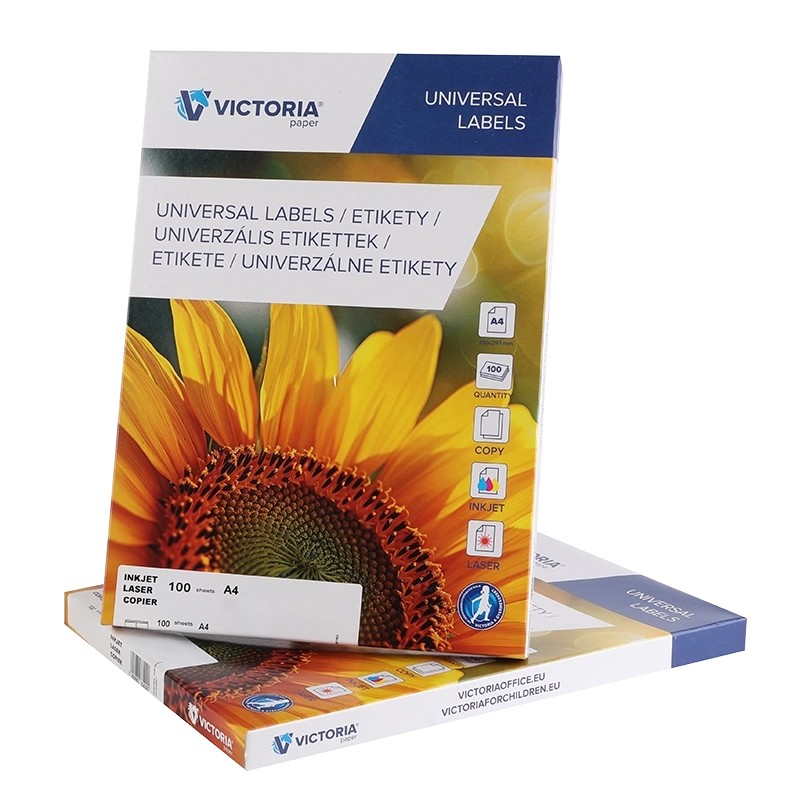 Etikett, univerzális, 70x50,8 mm, VICTORIA PAPER, 1500 etikett/csomag