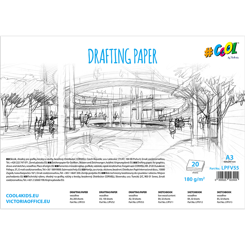 Výkres technický, A3, 20 listov, COOL BY VICTORIA