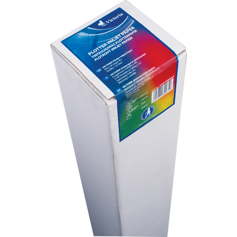 Papir za ploter, inkjet, A3, 297 mm x 50 m x 50 mm, 90g, VICTORIA PAPER