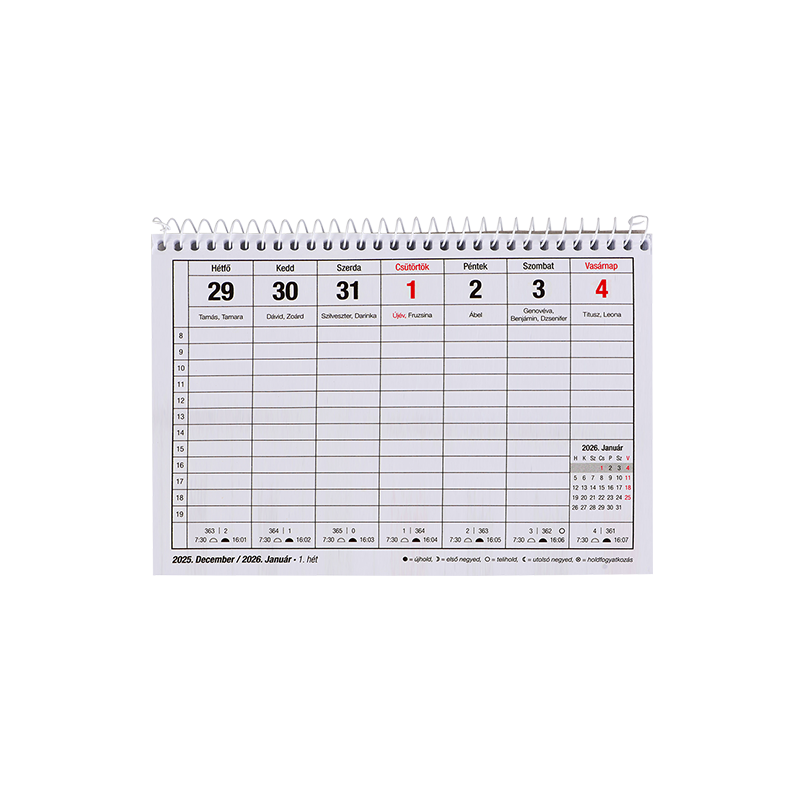 Naptár, asztali, 23TA, VICTORIA OFFICE (2026 évi)