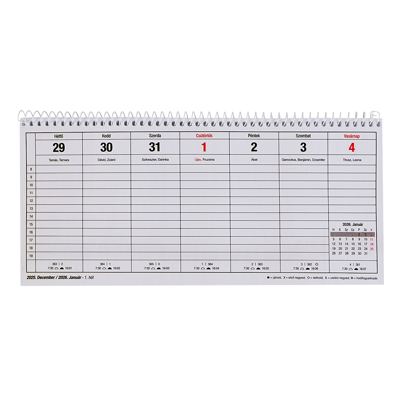 Naptár, asztali, 24TA, VICTORIA OFFICE (2026 évi)