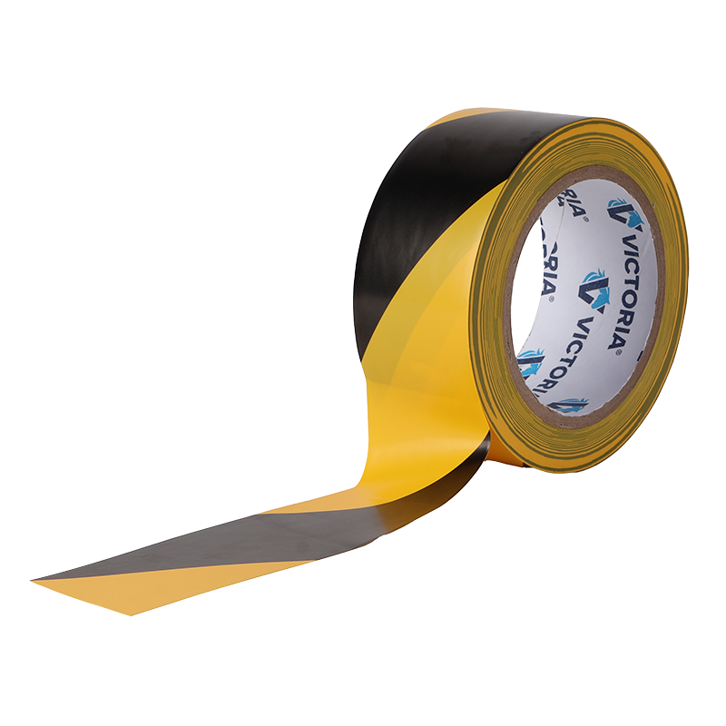 Padlójelölő szalag, 48 mm x 33 m, VICTORIA FACILITY, fekete-sárga