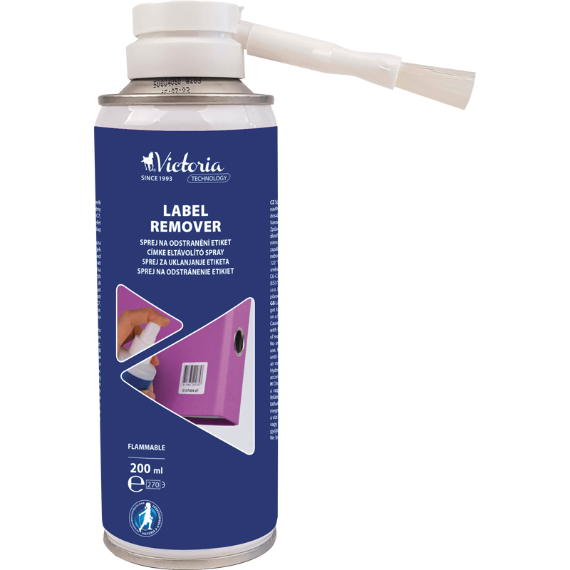 Etikett és címke eltávolító spray, 200 ml, VICTORIA TECHNOLOGY