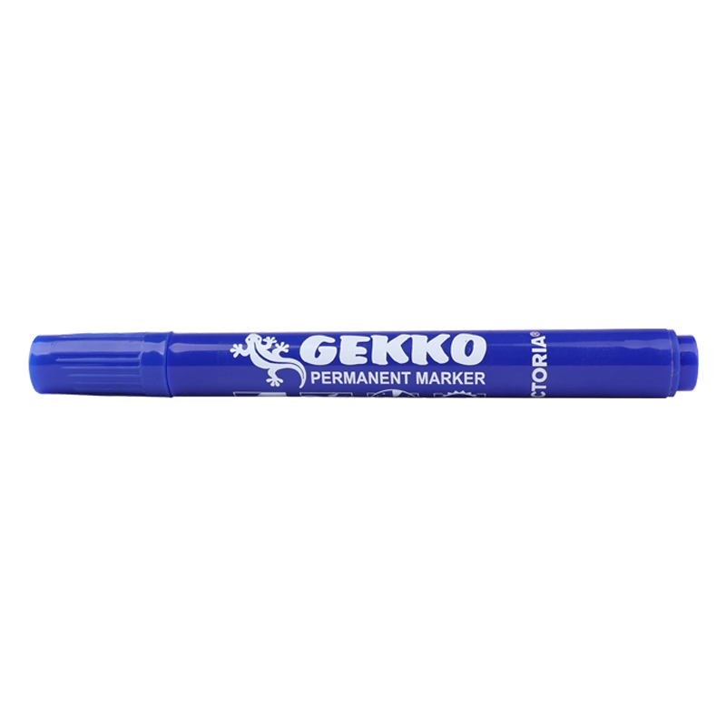 Alkoholos marker, 1-3 mm, kúpos, VICTORIA OFFICE, "Gekko", kék