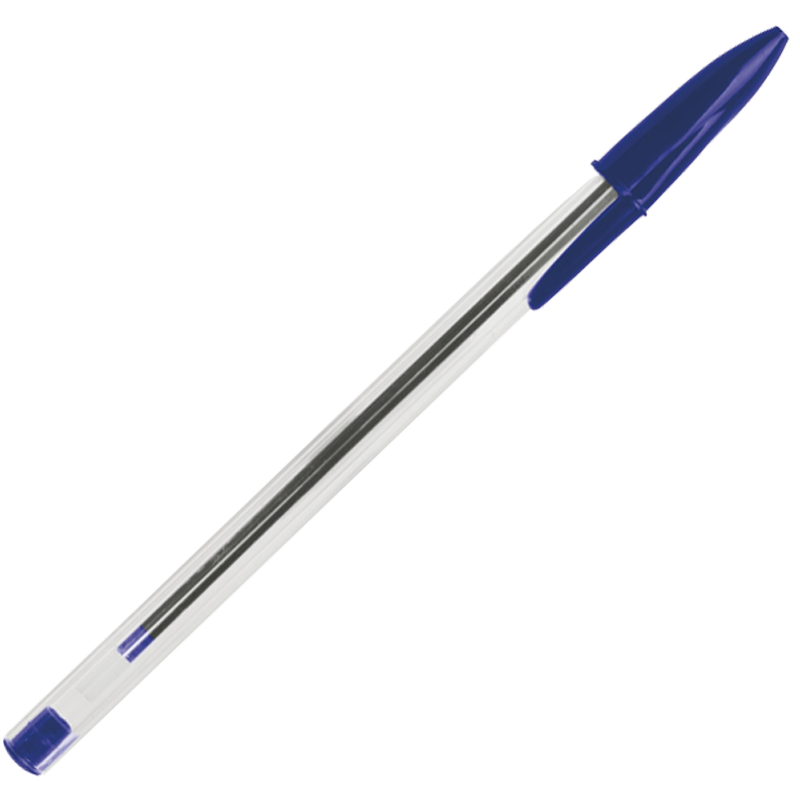 Ballpoint pen, 0,7 mm, cap, VICTORIA OFFICE, blue
