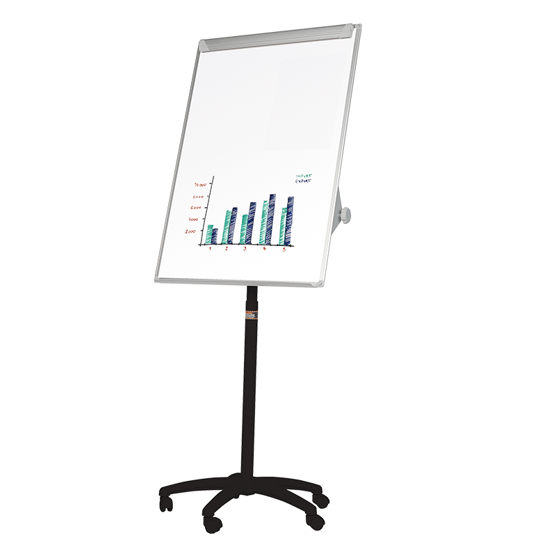 Flipchart easel, magnetic surface, 70x100 cm, mobile,  VICTORIA VISUAL