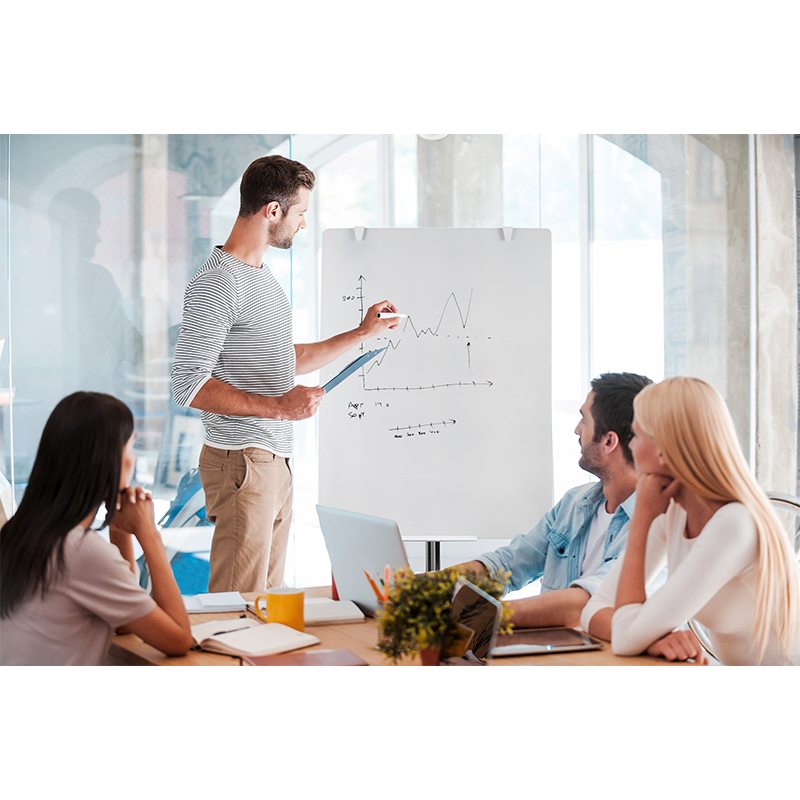 Glass Mobile Easel, non magnetic, VICTORIA VISUAL