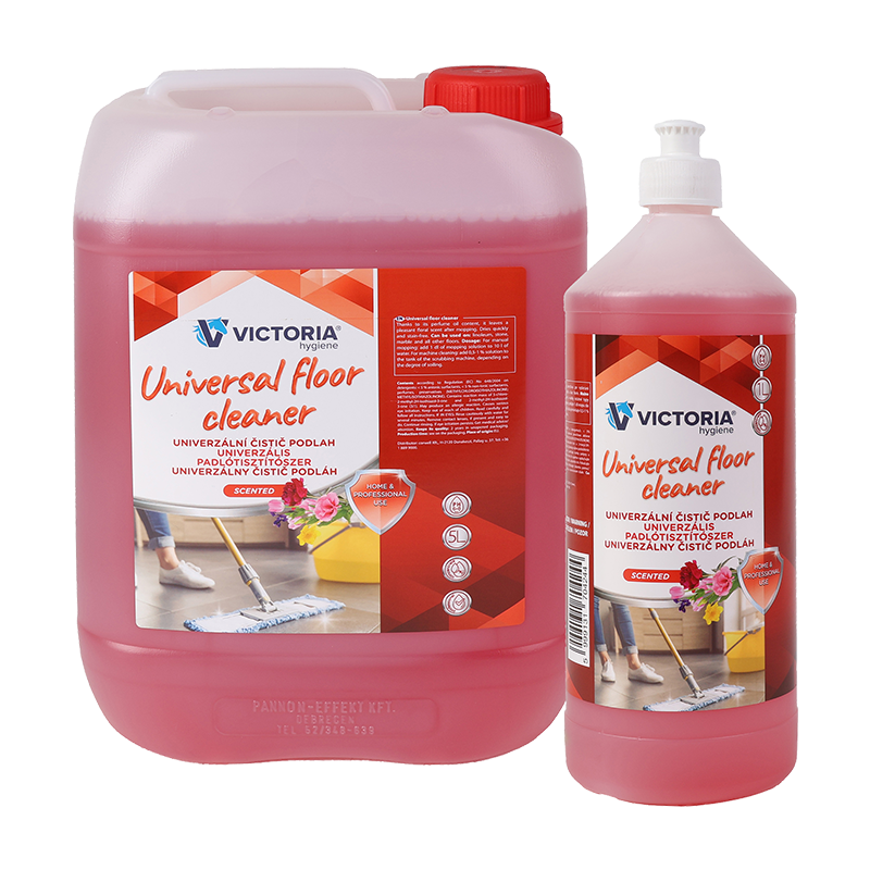 Čistiaci prostriedok na podlahy, univerzálny, 1 l, VICTORIA HYGIENE