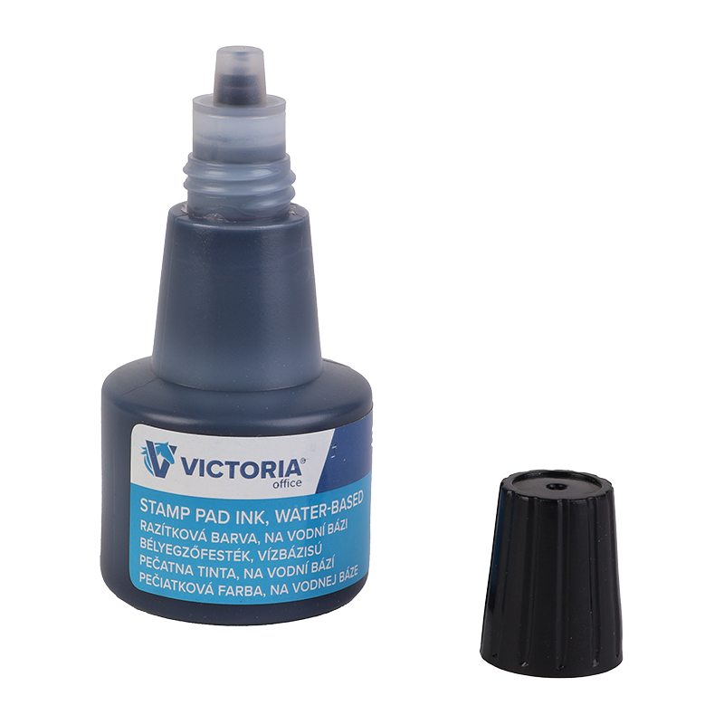 Bélyegzőfesték, 30 ml, VICTORIA OFFICE, fekete