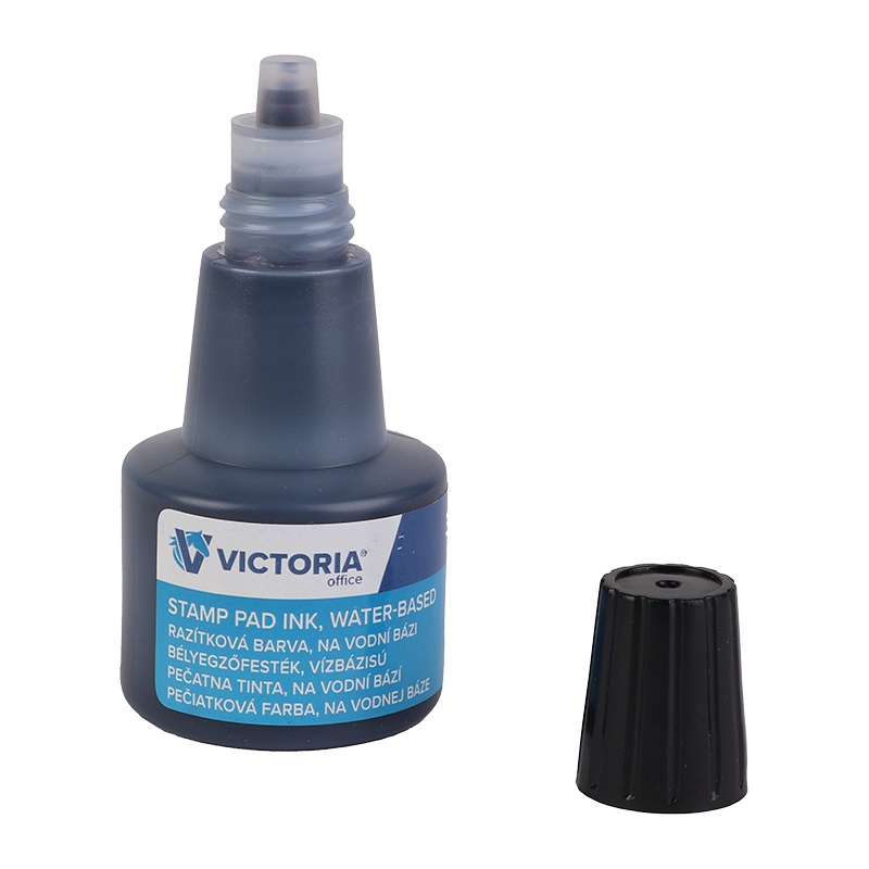 Bélyegzőfesték, 30 ml, VICTORIA OFFICE, fekete