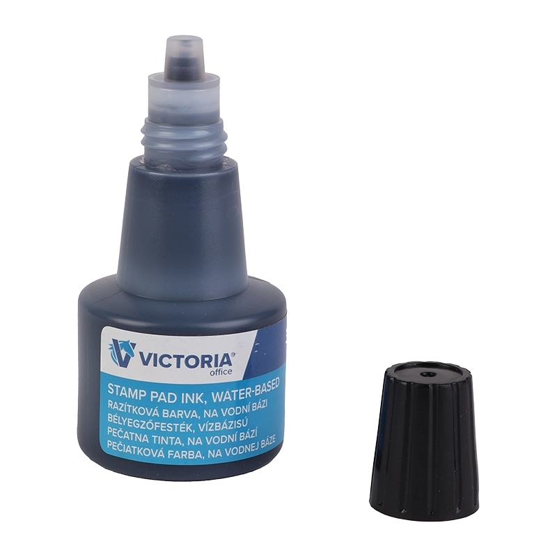 Bélyegzőfesték, 30 ml, VICTORIA OFFICE, fekete