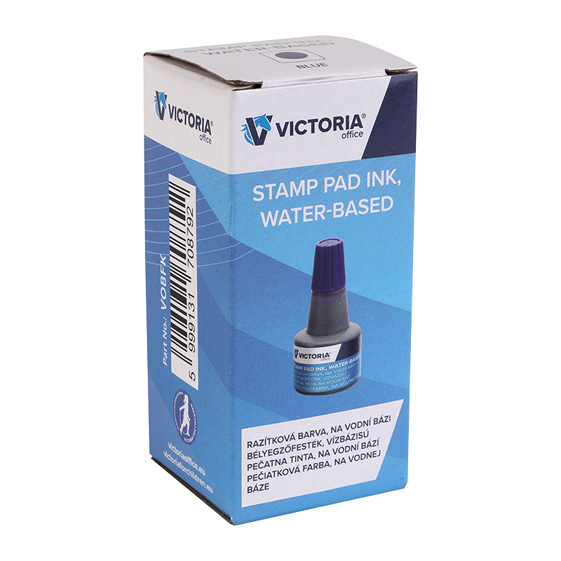 Bélyegzőfesték, 30 ml, VICTORIA OFFICE, kék