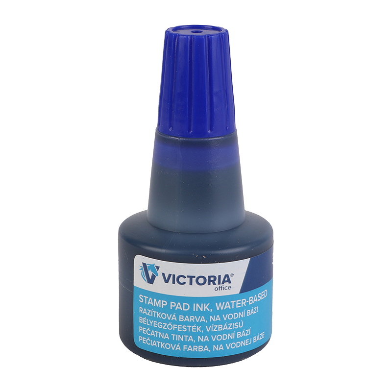 Bélyegzőfesték, 30 ml, VICTORIA OFFICE, kék