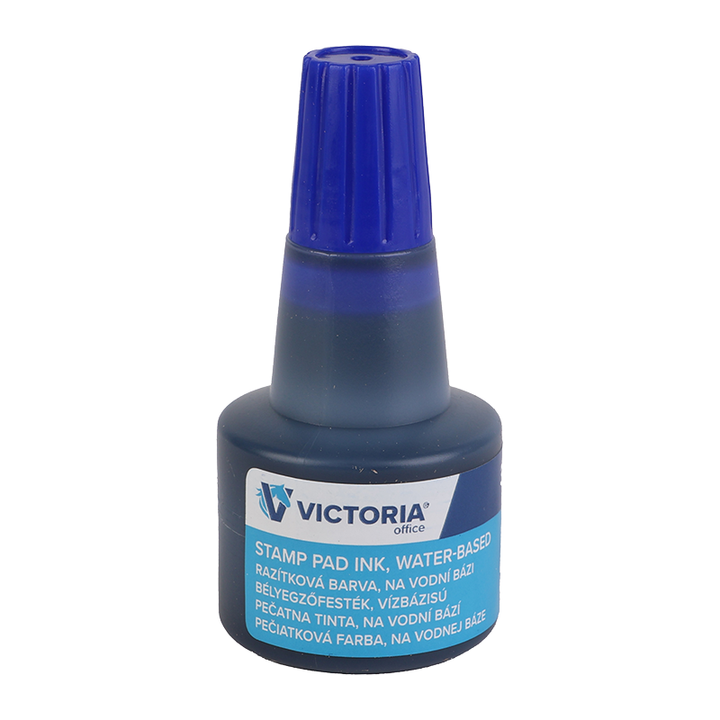 Bélyegzőfesték, 30 ml, VICTORIA OFFICE, kék