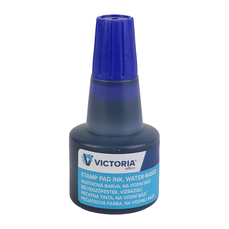 Bélyegzőfesték, 30 ml, VICTORIA OFFICE, kék