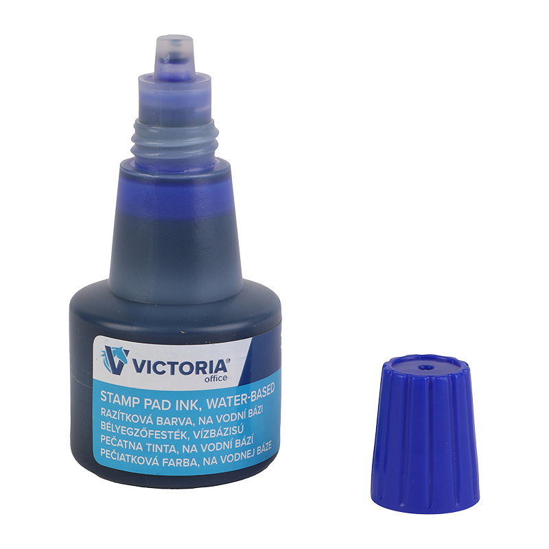 Bélyegzőfesték, 30 ml, VICTORIA OFFICE, kék